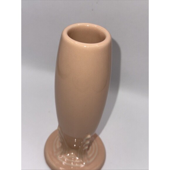 Fiesta Bud Vase in Apricot | Fiestaware Peach Small Flower Display Vase Retired - Picture 3 of 6